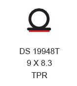 AMBASSADOR TPR BULB SEAL 9MM SELF ADHESIVE 